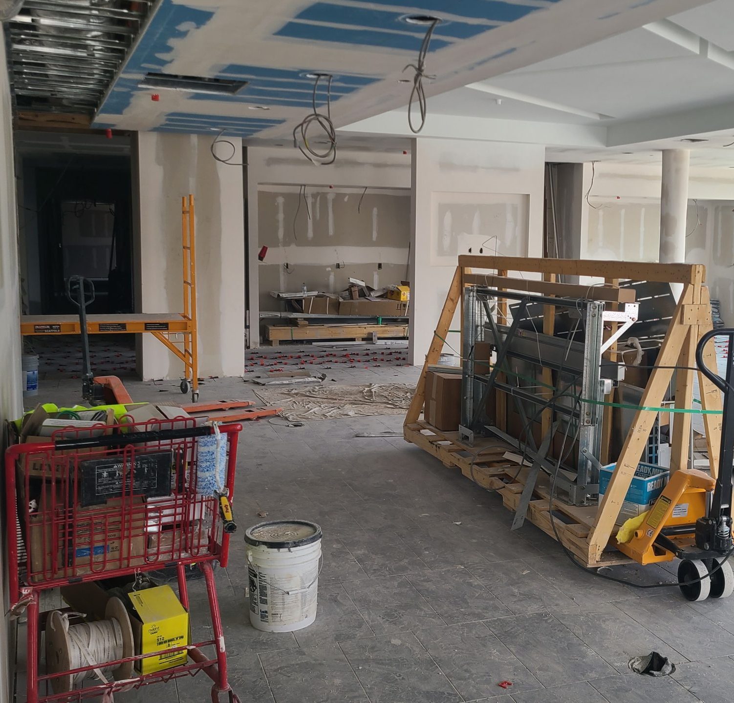 Commercial drywall and Division 9 finish project