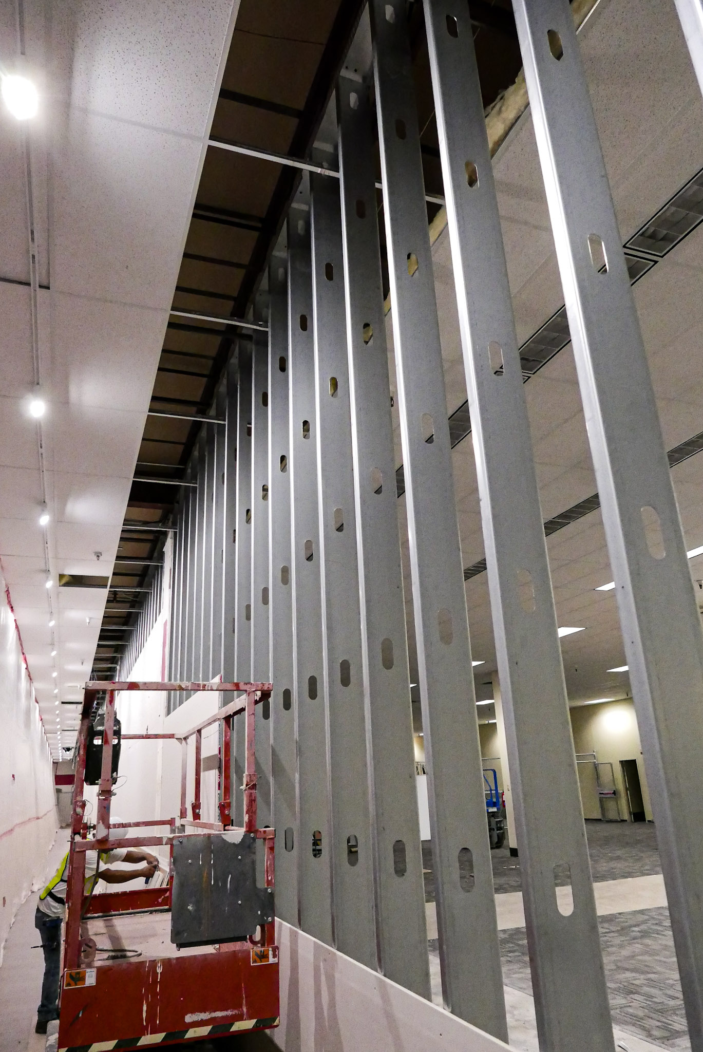 Commercial metal framing and acoustical ceiling work