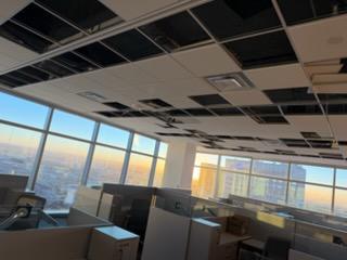 Commercial acoustical ceiling systems project