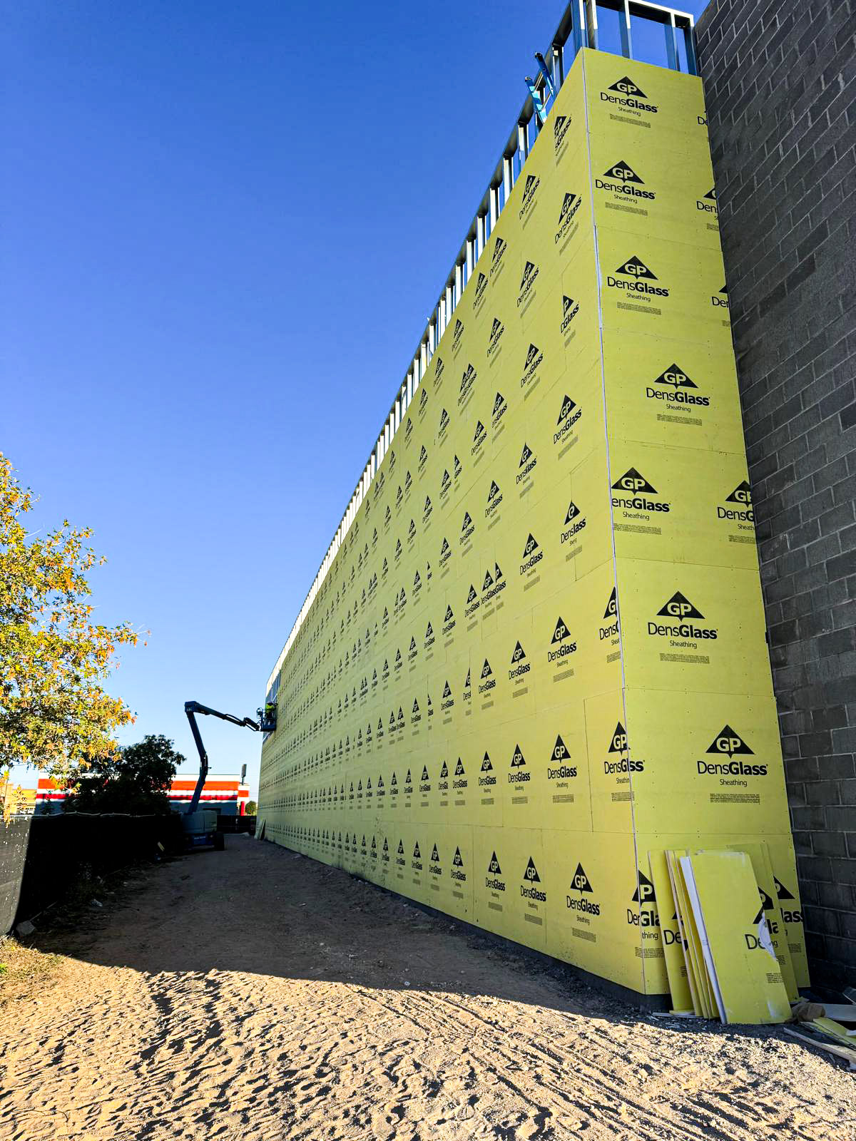 Commercial paint stucco and EIFS finish project